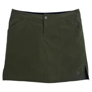The North Face Skort Womens 4 Green Apex Athletic Hiking Built-In Shorts TNF